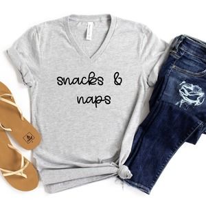 Snacks & Naps Shirt ,Funny Sarcastic Shirt,Sassy Shirt,Funny Women Tee